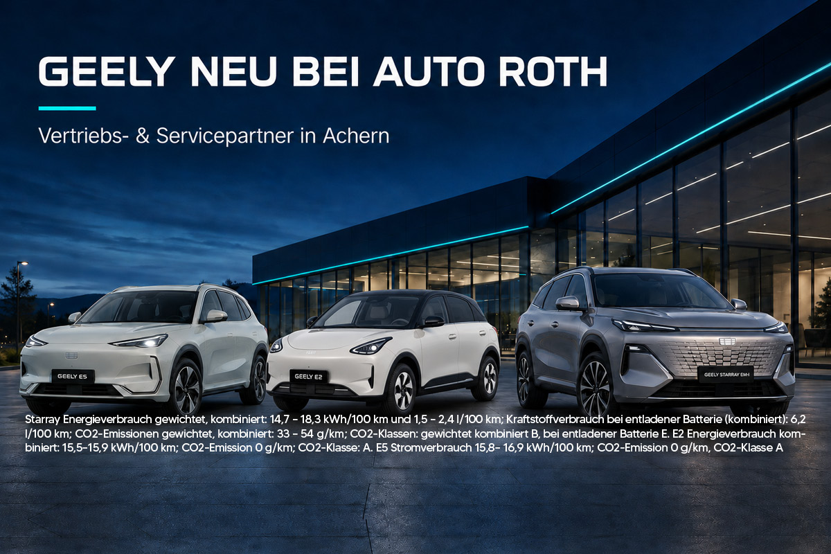 Geely neu bei Auto Roth